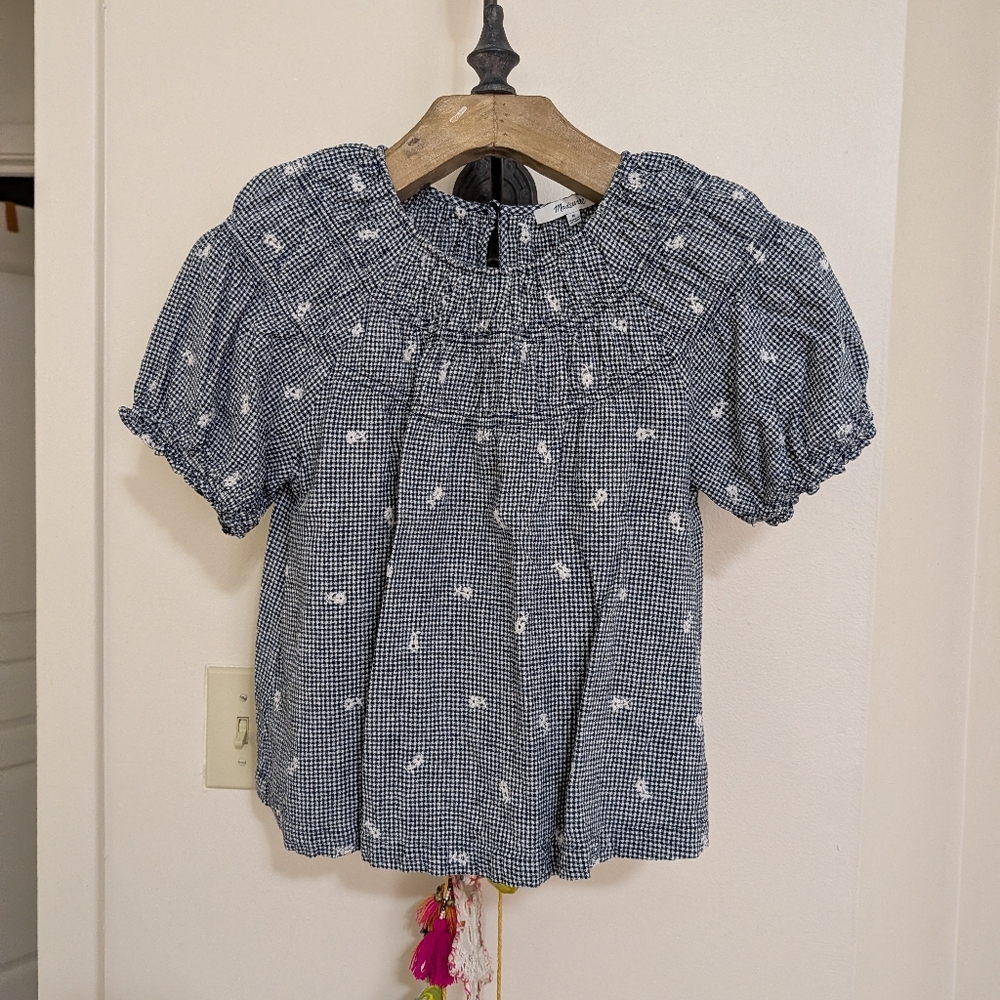 Madewell Pullover Top With Button Closure